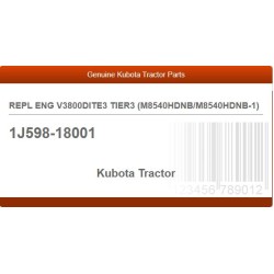 REPL ENG V3800DITE3 TIER3 (M8540HDNB/M8540HDNB-1)