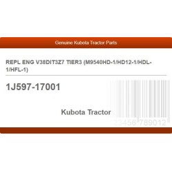 REPL ENG V38DIT3Z7 TIER3 (M9540HD-1/HD12-1/HDL-1/HFL-1)