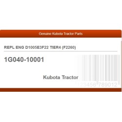 REPL ENG D1005E3F22 TIER4 (F2260)