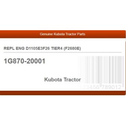 REPL ENG D1105E3F26 TIER4 (F2680E)