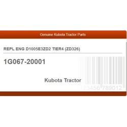 REPL ENG D1005E3ZD2 TIER4 (ZD326)